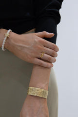 Gold Bow Adjustable Ring