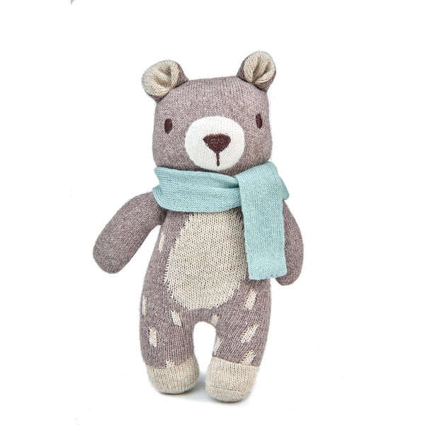 Fred Bear Knitted Soft Toy
