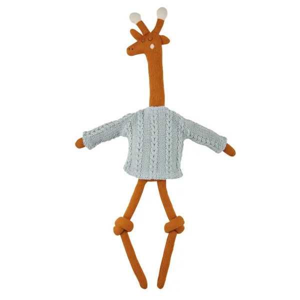 Giraffe Cotton Knit Stuffed Ragdoll