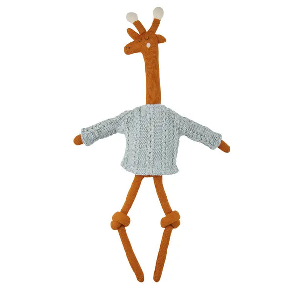 Giraffe Cotton Knit Stuffed Ragdoll