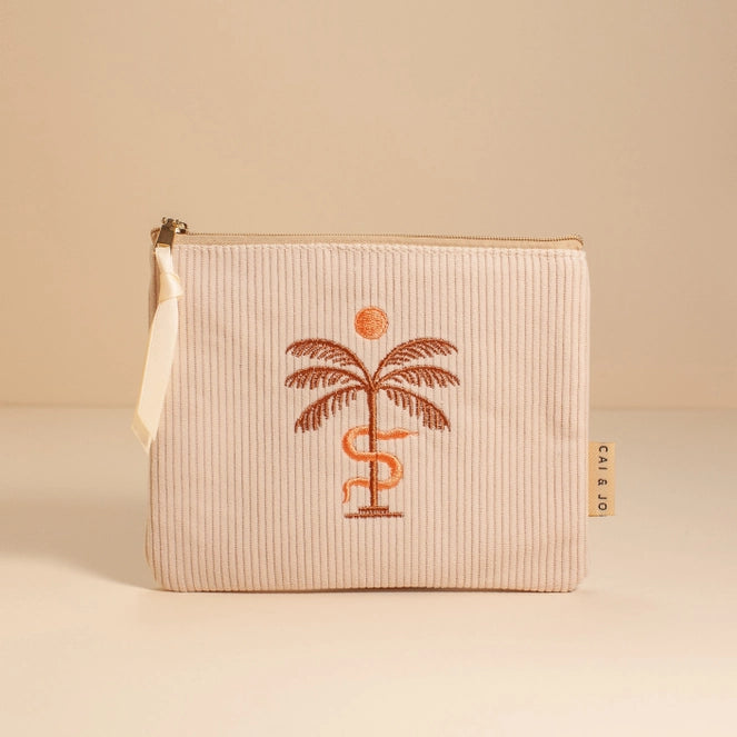 Corduroy Pouch - Stone