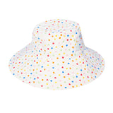 Rainbow Hearts Reversible Sun Hat 3-6yrs