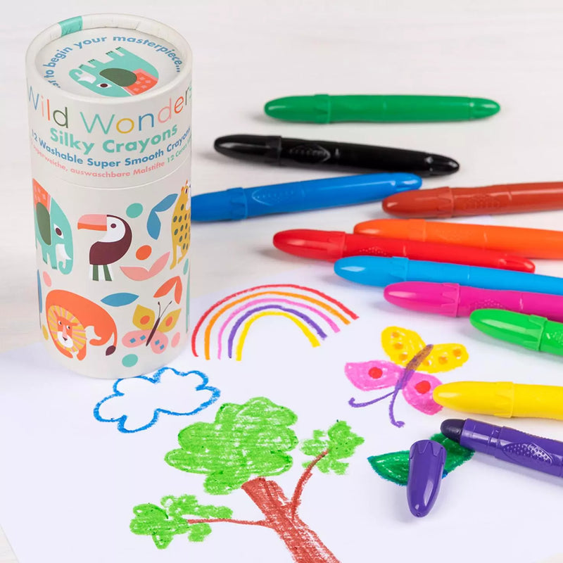 12 Set Silky Crayons - Wild Wonders