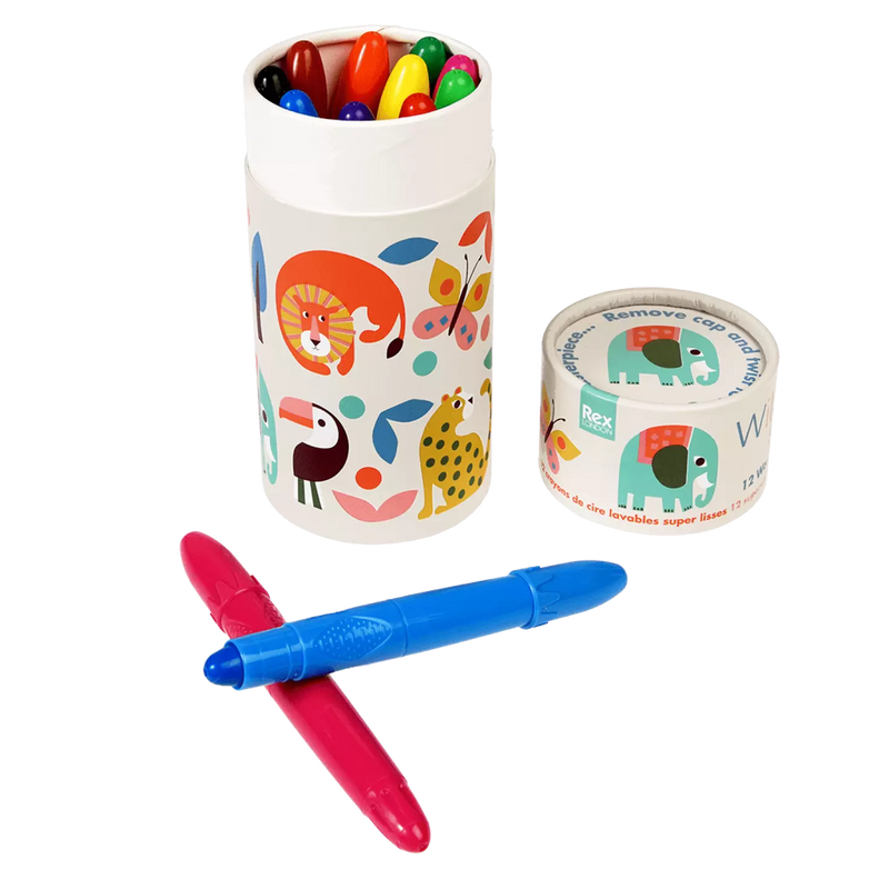 12 Set Silky Crayons - Wild Wonders