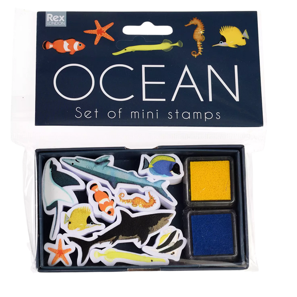 Set of Mini Stamps - Ocean Animals