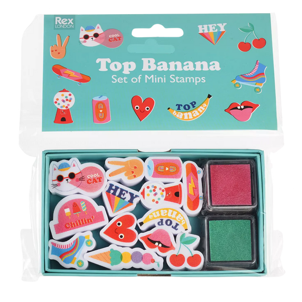 Set of Mini Stamps - Top Banana