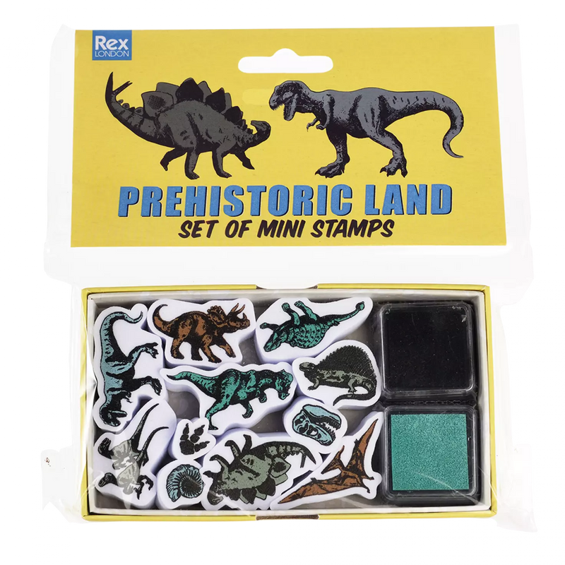 Set of Mini Stamps - Prehistoric Land
