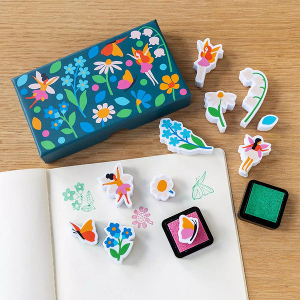 Set of Mini Stamps - Fairies in the Garden