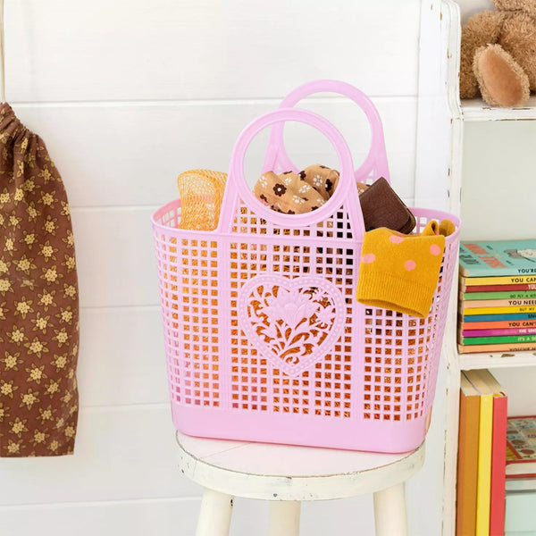 Amelie Basket: Pink, Aqua or Cream
