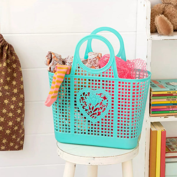 Amelie Basket: Pink, Aqua or Cream