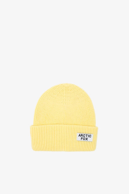 Recycled Bottle Beanie Hat - Lemon