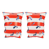 0-2y Swim Wings - Red & White Whale