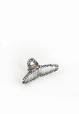 Twist Hair Claw in Zebra Print