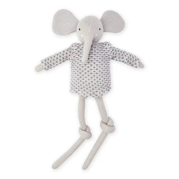 Elephant Cotton Knit Stuffed Ragdoll