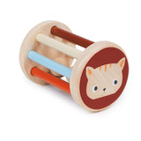 Wooden Kitten Rattle Toy