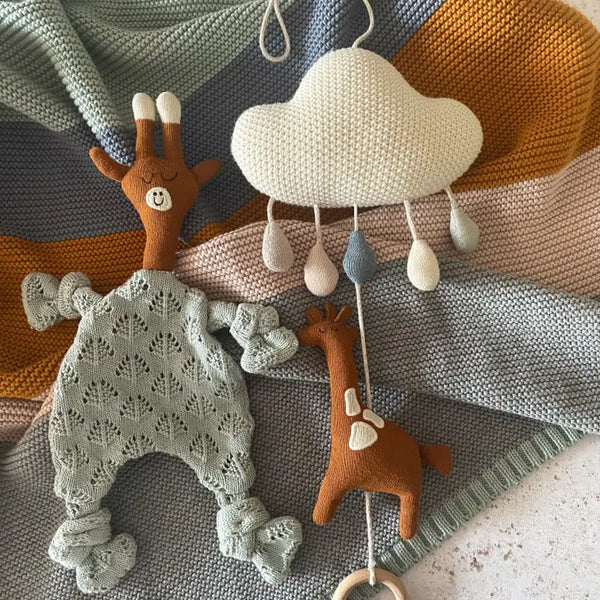 Giraffe Baby Cot Nursery Musical Mobile