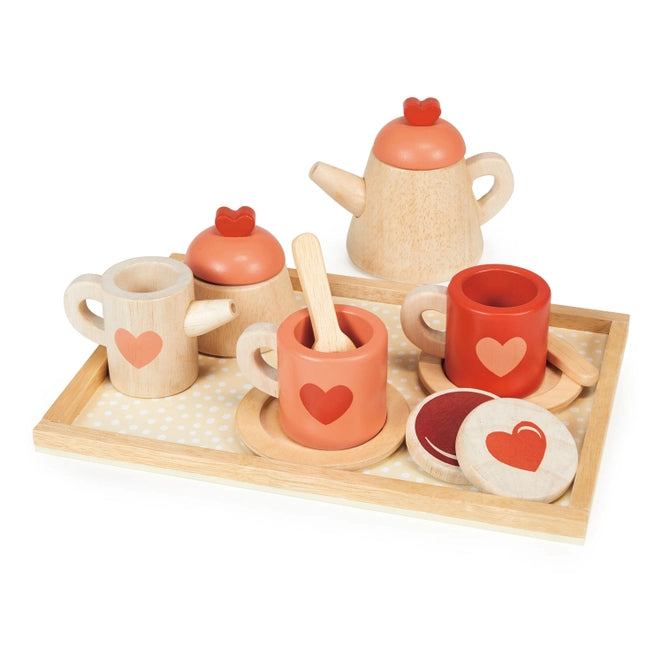 Wooden Tea Time Tray Set Toy