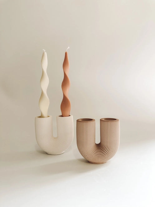 U Shape Concrete Vase