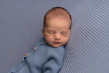 Newborn Knit Cardi & Footed Leggings Set - Blue