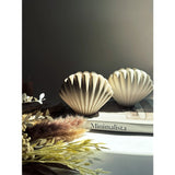 Sea Shell Concrete Vase - Beige
