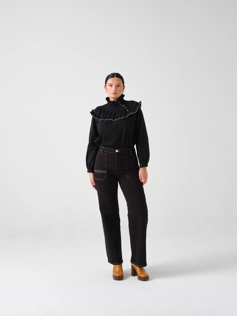 Victoria Blouse - Washed Black