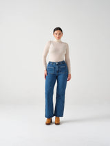 Mabel Patched Pocket Jeans - Vintage Americana