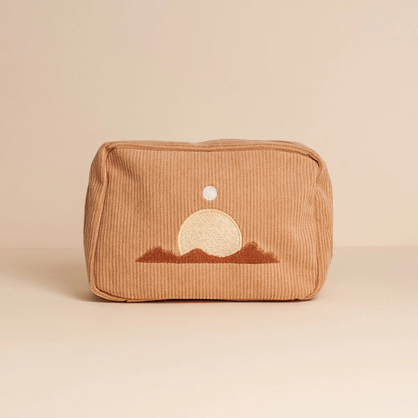 Corduroy Make Up Bag - Sand