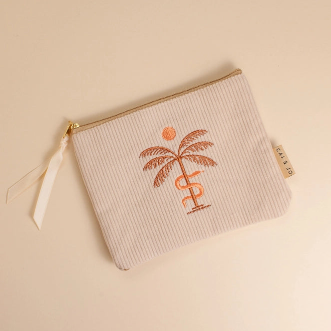 Corduroy Pouch - Stone