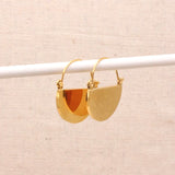 Gold Demi Hoop Earrings