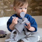 Elephant Cotton Knit Stuffed Ragdoll