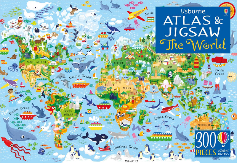 The World - Jigsaw and Atlas