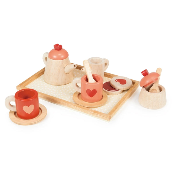 Wooden Tea Time Tray Set Toy