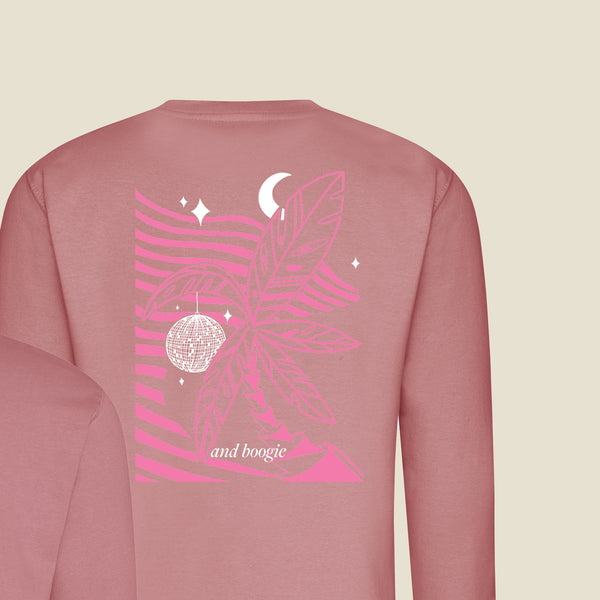 Dusty Pink Stay Wild & Boogie Sweatshirt