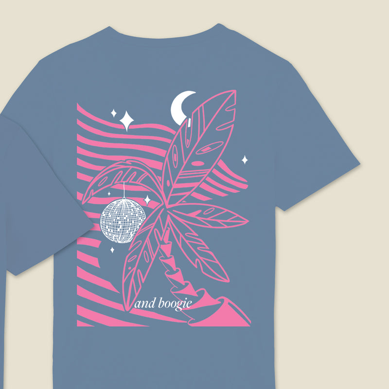 Live Kind Stay Wild & Boogie! Cool Blue T-Shirt