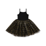 Black and Gold Sparkle Tutu Dress
