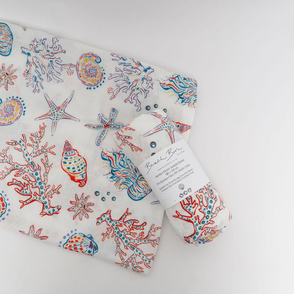 Jellyfish Muslin Swaddle Blanket