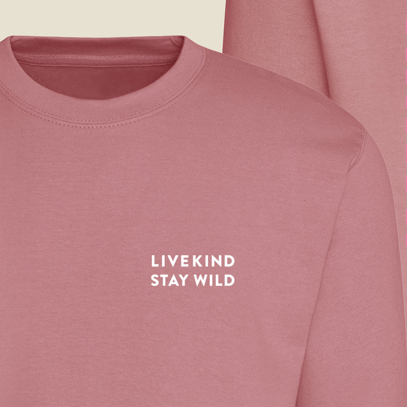 Dusty Pink Stay Wild & Boogie Sweatshirt