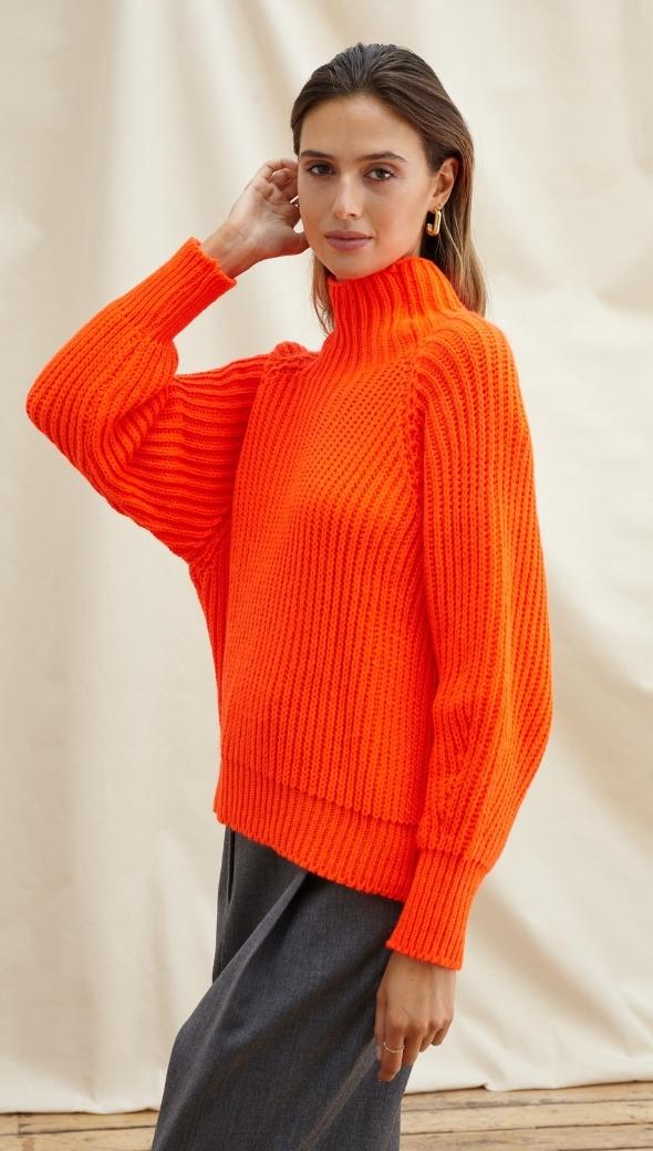 Selma Sweater - Tangerine