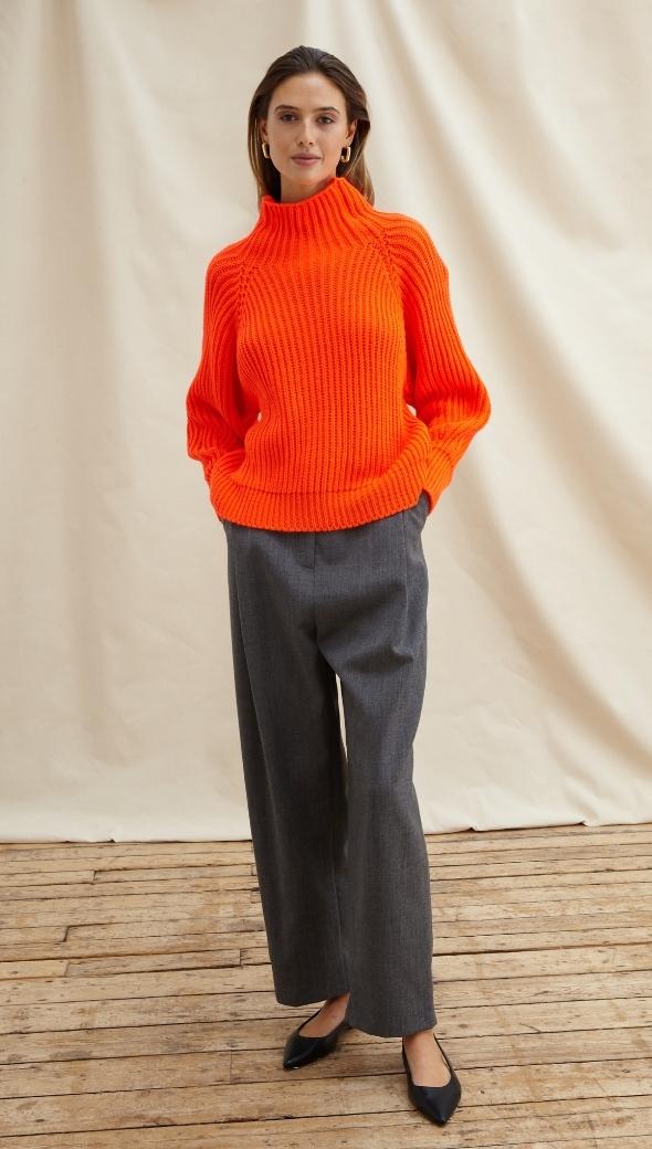 Selma Sweater - Tangerine