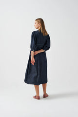 Audrey Midi Dress - Indigo Wash