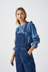 Phoebe Blouse - Washed Indigo