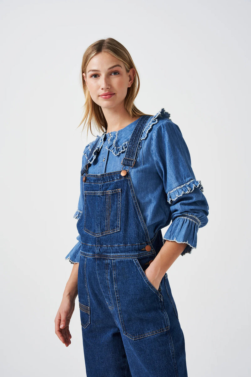 Phoebe Blouse - Washed Indigo