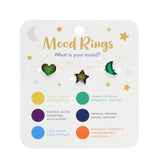Mood Rings - Heart, Star & Moon Set of 3