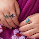Mood Rings - Heart, Star & Moon Set of 3