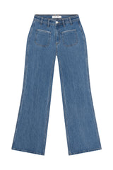 Mabel Patched Pocket Jeans - Vintage Americana