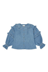 Phoebe Blouse - Washed Indigo
