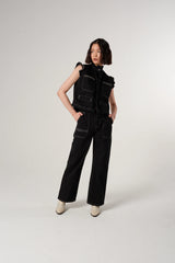 Elodie Full Length Jeans - Black Denim