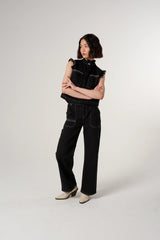 Elodie Full Length Jeans - Black Denim