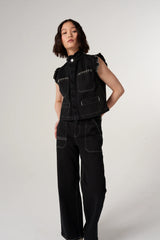 Elodie Full Length Jeans - Black Denim