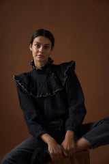 Victoria Blouse - Washed Black